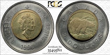 1996 $2 German Planchet MS64