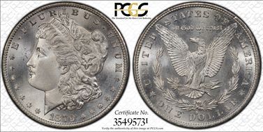 1879-S $1 MS67+