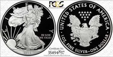 2013-W $1 Silver Eagle PR69DCAM