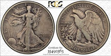 1919-D 50C VF25