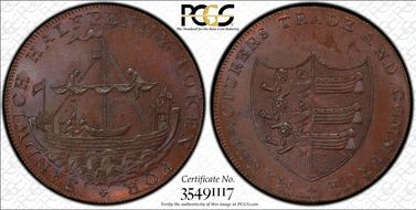 (c.1790) Tk 1/2D DH-39 Kent, Sandwich MS65BN