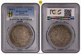 1815-I 5 Fr Gad-595 Cent jours AU55