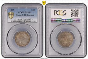 1868 20C MS62