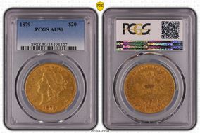 1879 $20 AU50