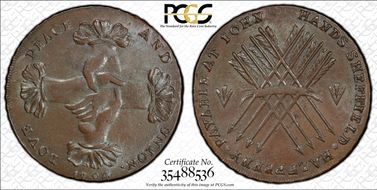 1794 Tk 1/2D DH-59 Yorkshire, Sheffield MS63BN