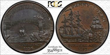 1797 Tk 1D DH-2 Durham, Sunderland MS64BN