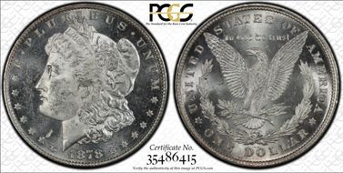 1878 8TF $1 VAM 10 Notched 7 MS63