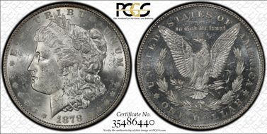 1878 7TF $1 VAM 198 MS61