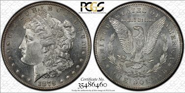 1879-S $1 VAM 35, Rev. of 1878 MS62