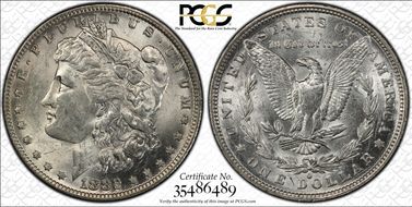 1882-O/S $1 VAM 3, O/S Flush MS61