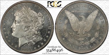 1883-O $1 VAM 4 O/O MS62DMPL