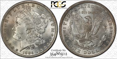 1884-O/O $1 VAM 10 MS64