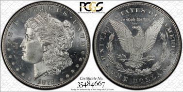 1878 7/8TF $1 VAM 43 Doubled Legs Weak 7/0 MS63DMPL