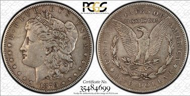 1879-S $1 VAM 77, Rev. of 1878 VF35