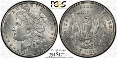 1880 $1 VAM 23 80/79 AU58