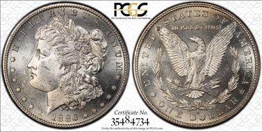 1886-S $1 VAM 2, S/S MS63