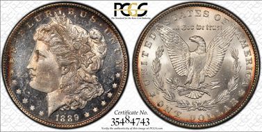 1889 $1 VAM 22, Bar Wing MS64