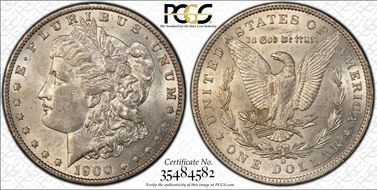 1900-O/CC $1 VAM 7A AU58