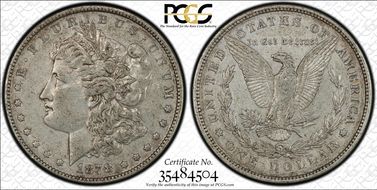 1878 8TF $1 VAM 14.19 Broken 8 XF45