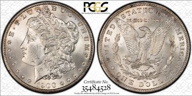 1900-O/CC $1 VAM 9 MS64