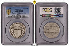 1932 Medal SM-106 Luzern Ag Matte SP66