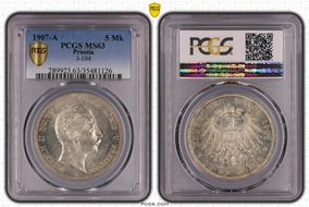 1907-A 5 Mk J-104 MS63