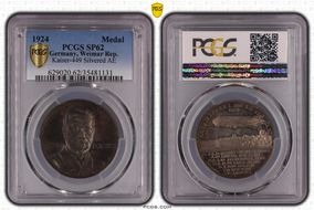 1924 Medal Kaiser-449 Silvered AE SP62