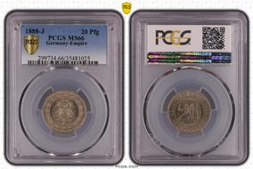 1888-J 20 Pfg J-6 MS66