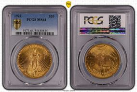 1922 $20 MS64
