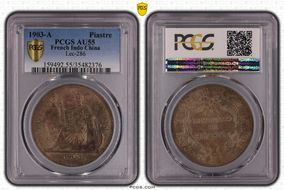 1903-A Piastre Lec-286 AU55