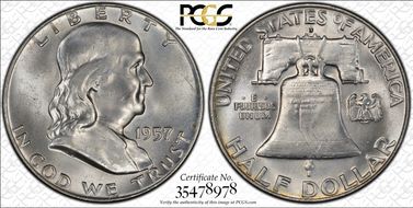 1957-D 50C MS64