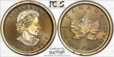 2017 $1 Maple Leaf Au MS64