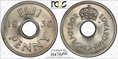 1936 1D Edward VIII MS65