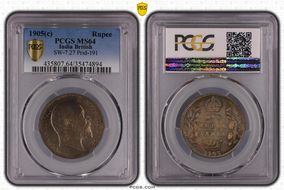 1905(C) Rupee SW-7.27 Prid-191 MS64