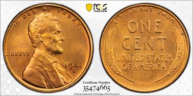 1941-S 1C MS66RD