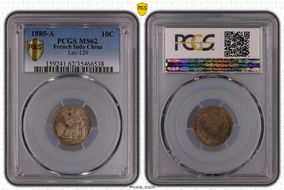 1885-A 10C Lec-129 MS62