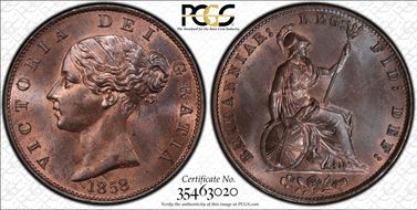 1858/7 1/2D S-3949 MS65RB