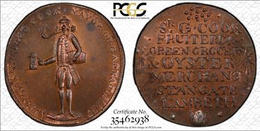 (c.1790) Tk 1/2D DH-11 Surrey, Lambeth MS64RB