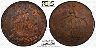 (c.1790) Tk 1/2D DH-6 Westmoreland, Kendal MS64RB