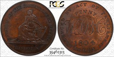 1804 Tk 1D DH-4 Dublin MS64BN