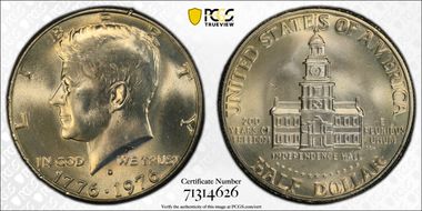 1976-D 50C Clad MS66