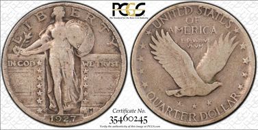 1927-S 25C VG10