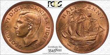 1950 1/2D S-4118 MS64RD