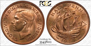 1951 1/2D S-4118 MS64RD