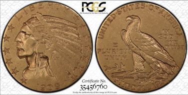 1909-S $5 VF30