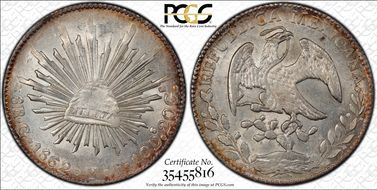 1862-Go YF 8 R Go47 MS62+
