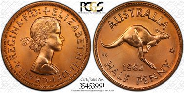 1962 Y. (p) 1/2D PR67RD