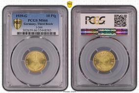 1939-G 10 Pfg J-364 MS66