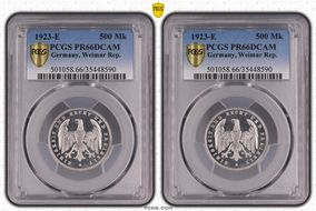 1923-E 500 Mk J-305 PR66DCAM