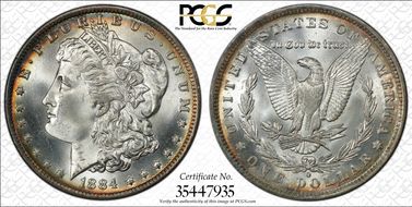 1884-O $1 MS66